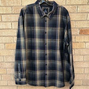 Prana Button Down Plaid Shirt